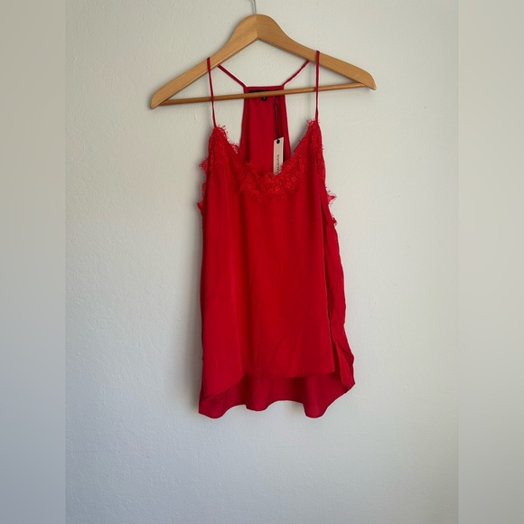 Olivaceous Tops - Olivaceous Vibrant Red Camisole